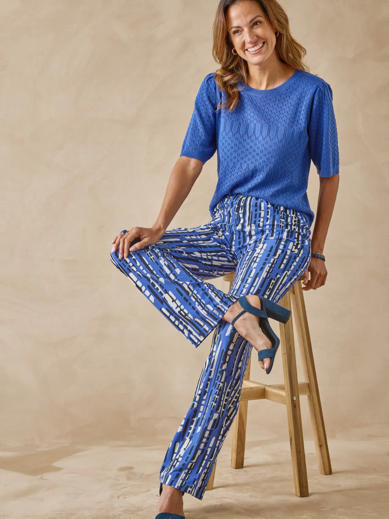 Pantalon en crêpe fluide