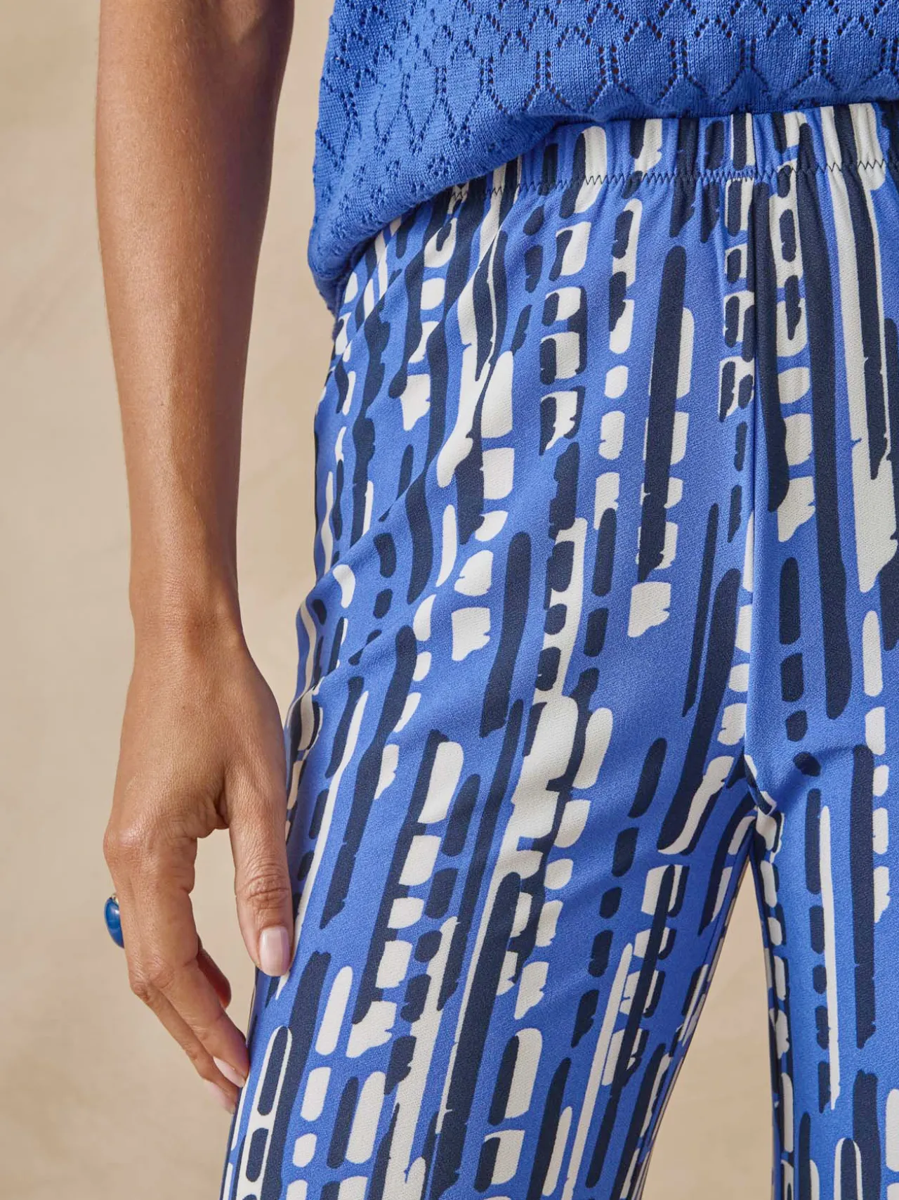 Pantalon en crêpe fluide