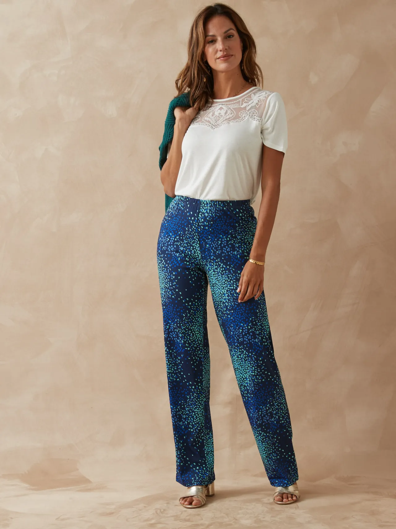 Pantalon en crêpe fluide