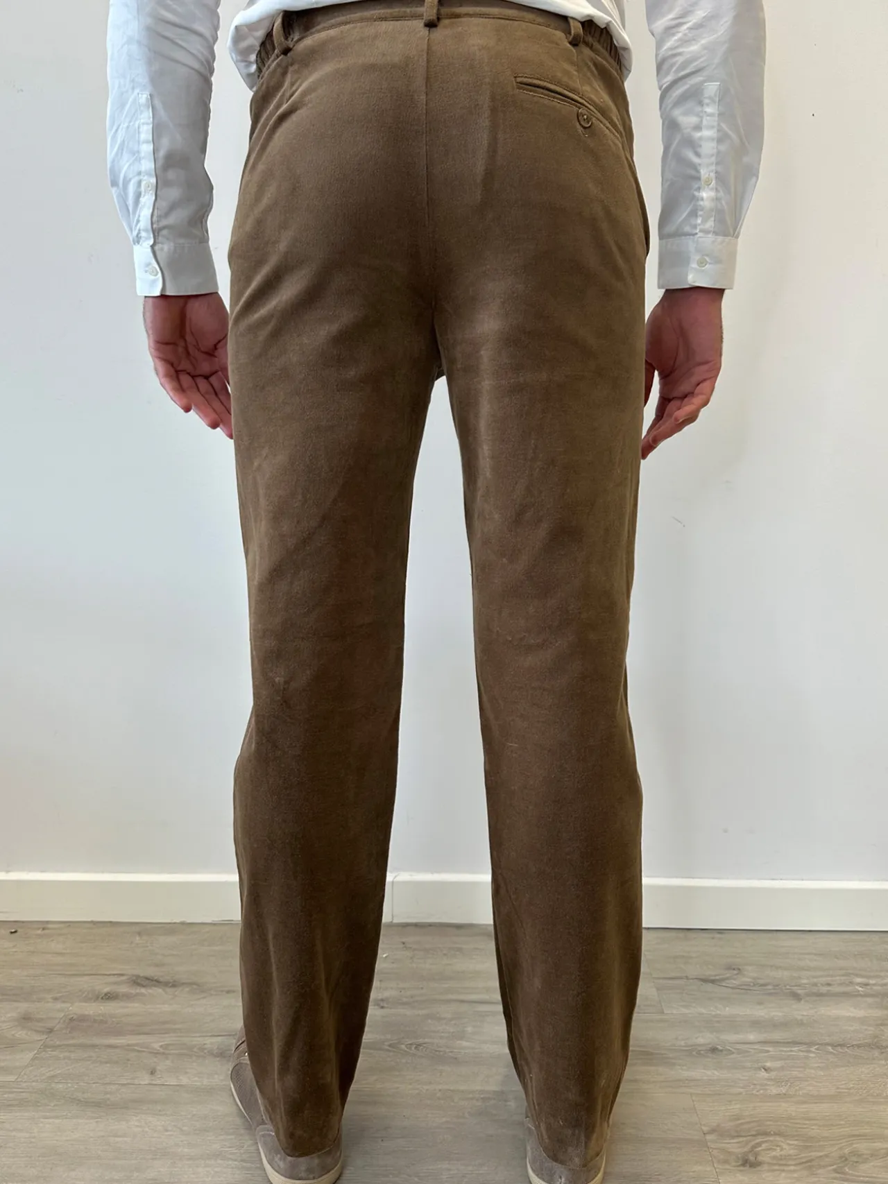 Pantalon en velours extensible