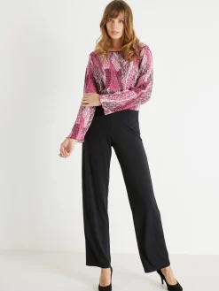 Pantalon entièrement élastiqué en maille