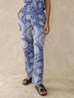 Pantalon fluide entièrement élastiqué