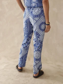 Pantalon fluide entièrement élastiqué