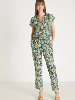 Pantalon fluide entièrement élastiqué