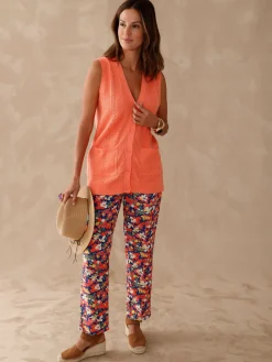 Pantalon fluide entièrement élastiqué