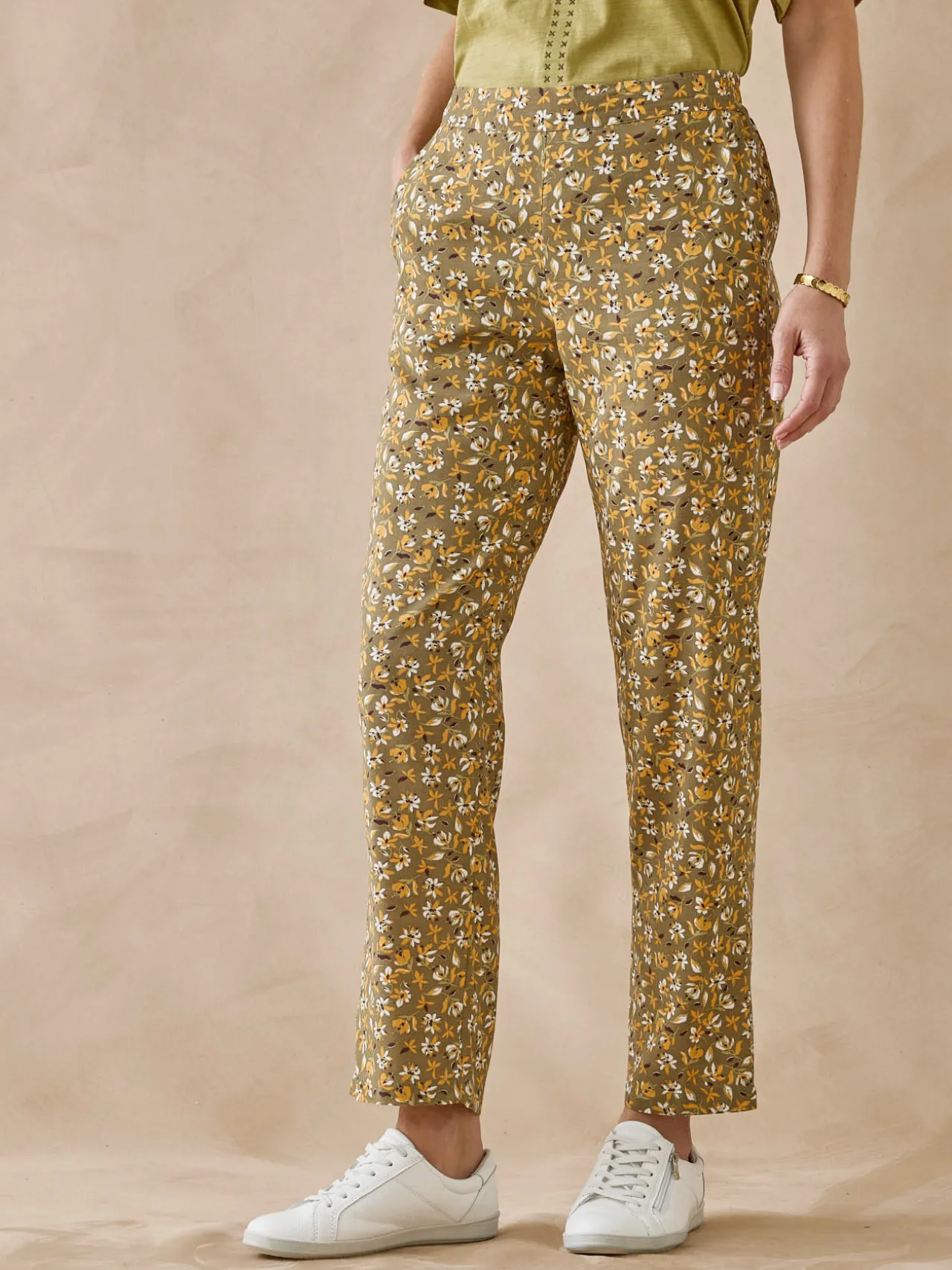 Pantalon fluide élastiqué