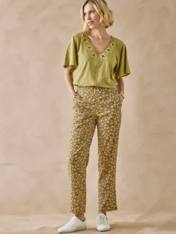 Pantalon fluide élastiqué