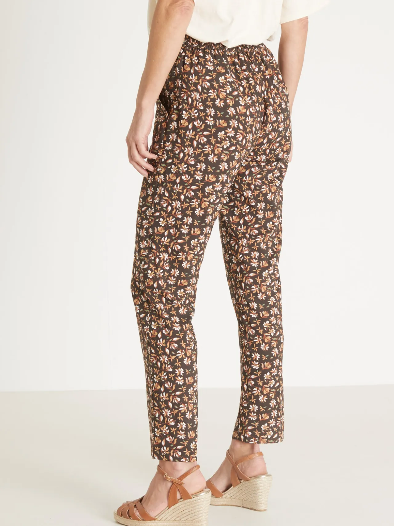 Pantalon fluide élastiqué