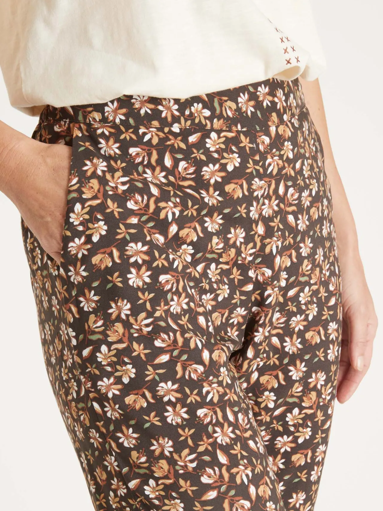 Pantalon fluide élastiqué