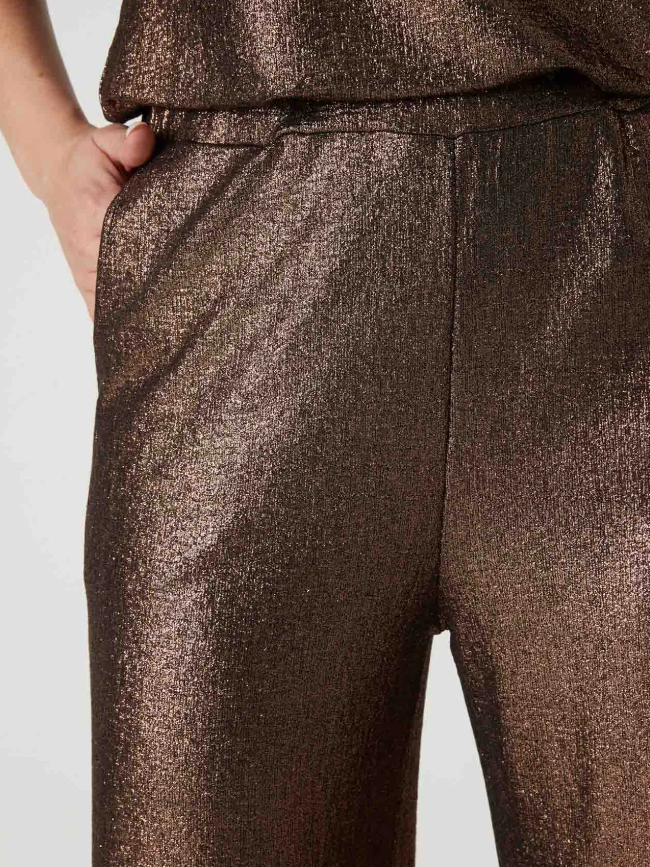 Pantalon irisé élastiqué