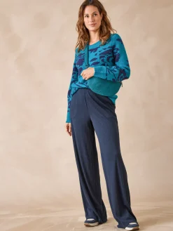 Pantalon large et droit