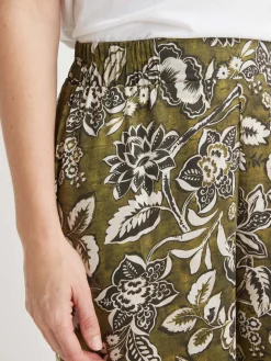 Pantalon large élastiqué