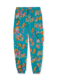 Pantalon large élastiqué