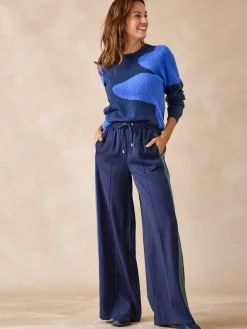 Pantalon large palazzo élastiqué