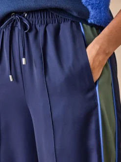 Pantalon large palazzo élastiqué