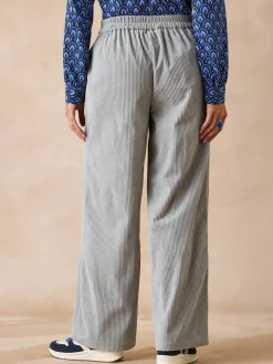 Pantalon large velours côtelé