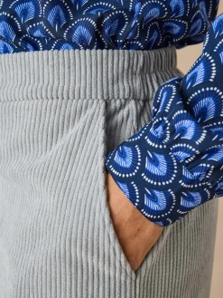 Pantalon large velours côtelé