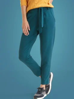Pantalon élastiqué en maille