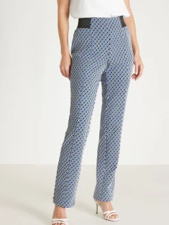 Pantalon élastiqué en maille milano