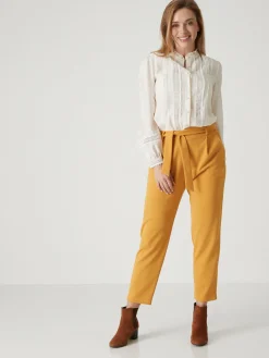 Pantalon élastiqué en maille