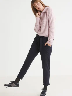 Pantalon élastiqué en maille