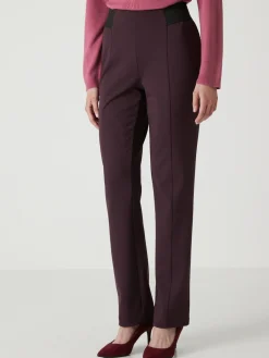 Pantalon élastiqué en maille milano