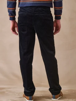 Pantalon élastiqué en velours 200 raies