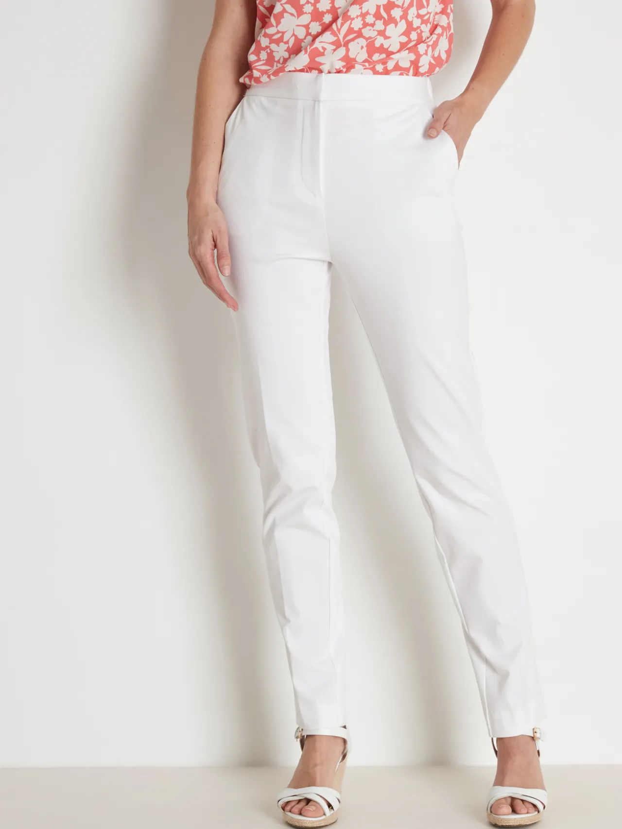 Pantalon élastiqué maille milano