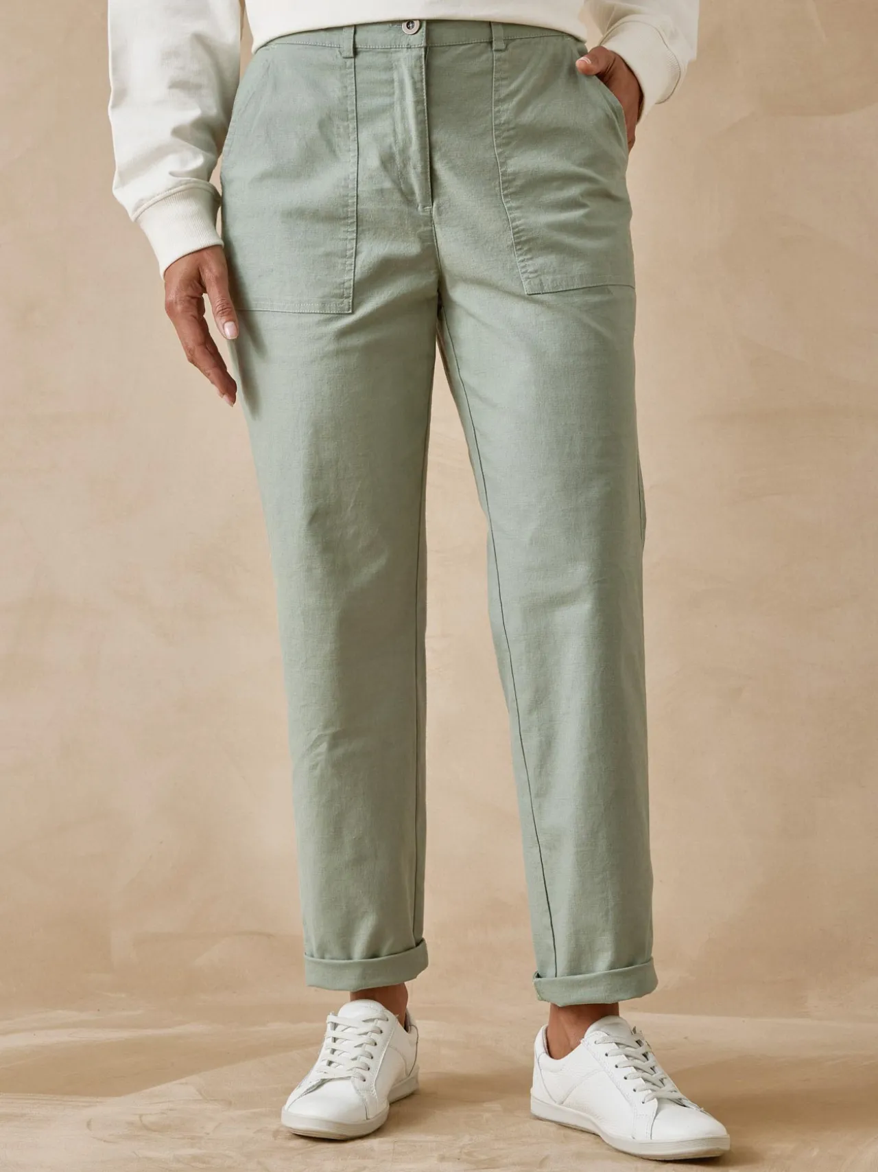 Pantalon 7/8ème en toile extensible