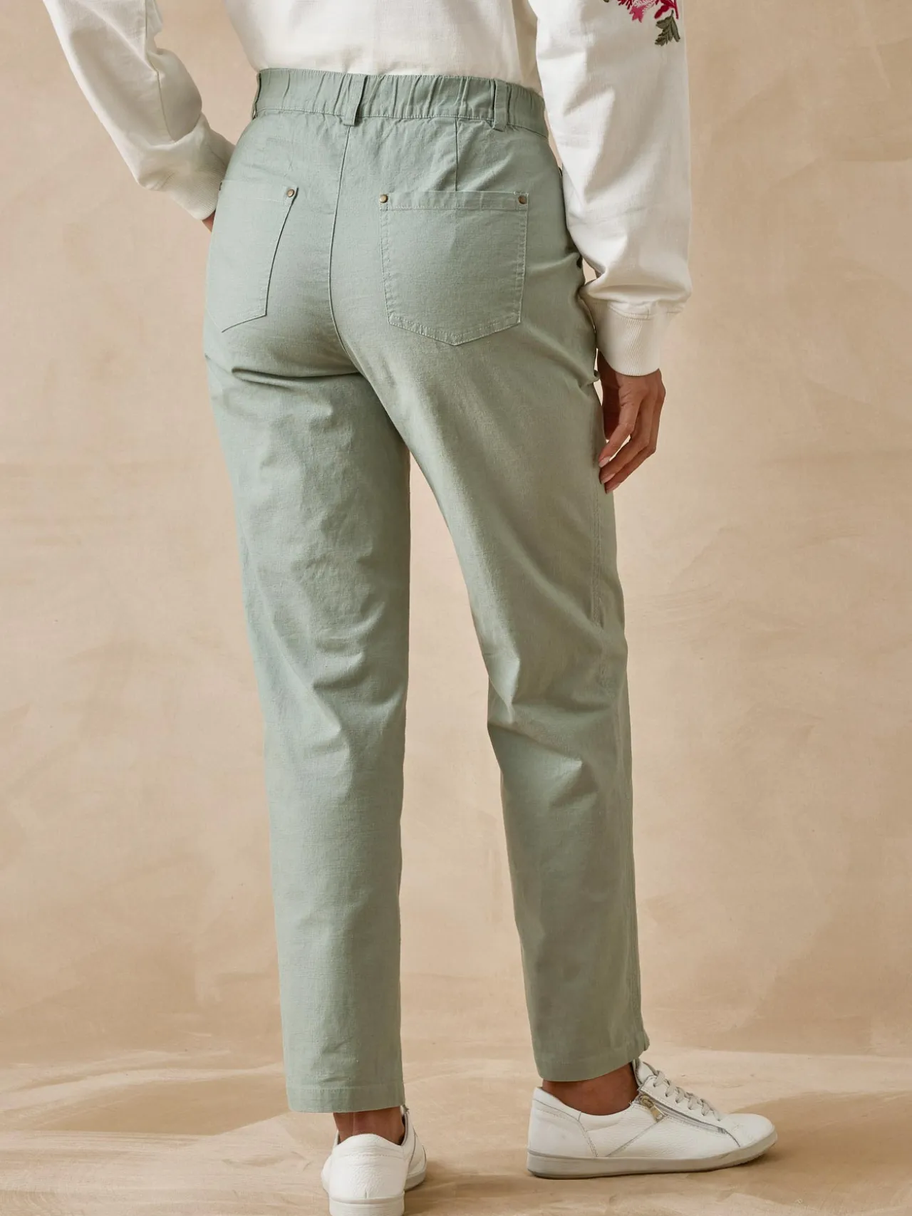 Pantalon 7/8ème en toile extensible