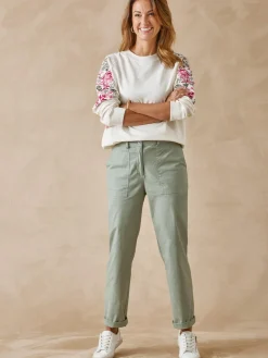 Pantalon 7/8ème en toile extensible