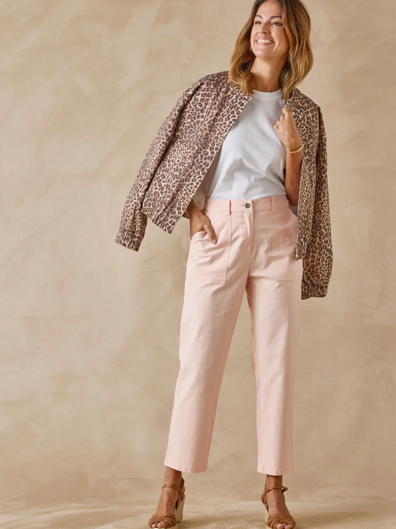 Pantalon 7/8ème en toile extensible