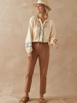 Pantalon 7/8ème en toile extensible