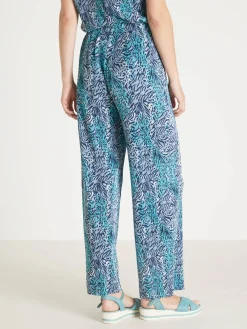 Pantalon 7/8ème large plissé permanent