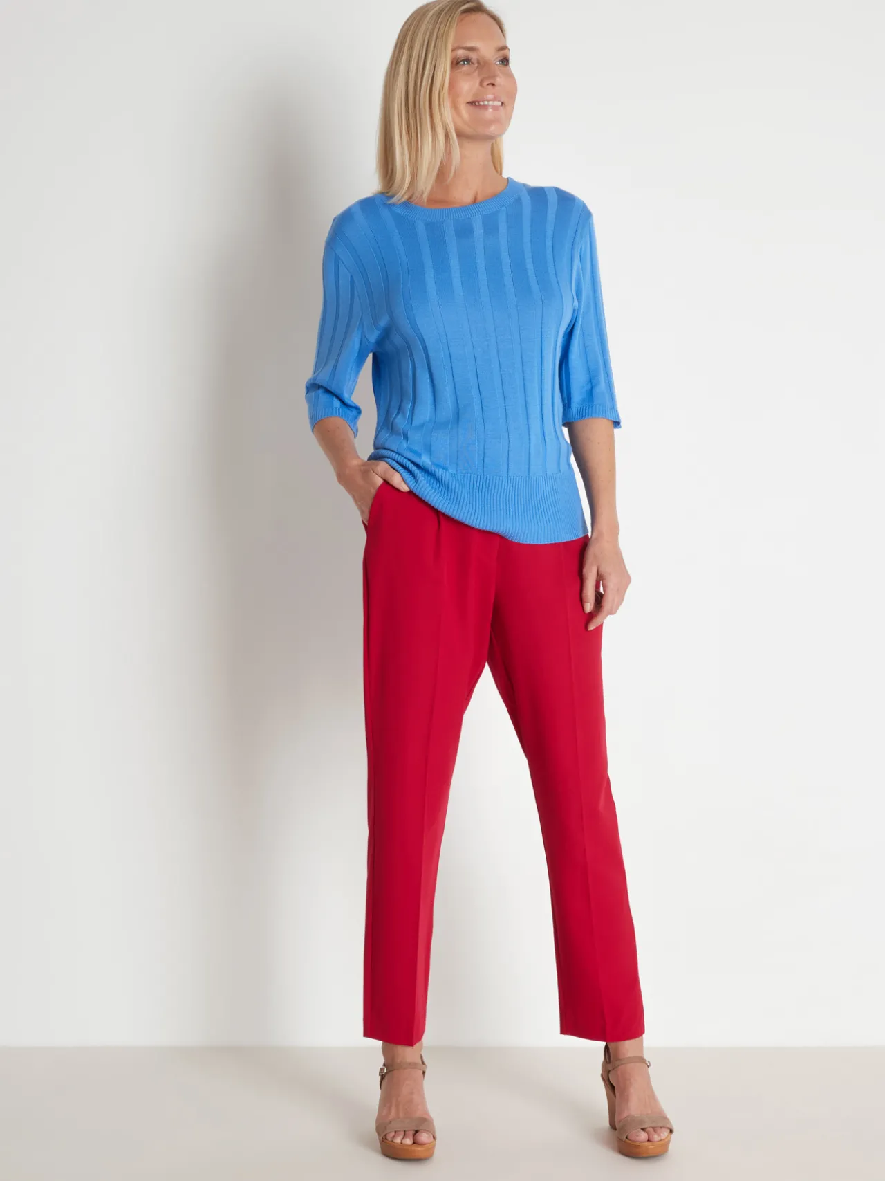 Pantalon 7/8ème taille haute