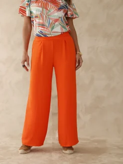 Pantalon palazzo élastiqué dos