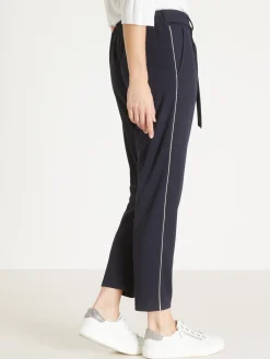 Pantalon raccourci élastiqué
