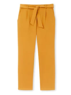 Pantalon raccourci élastiqué