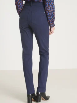 Pantalon taille haute coupe droite