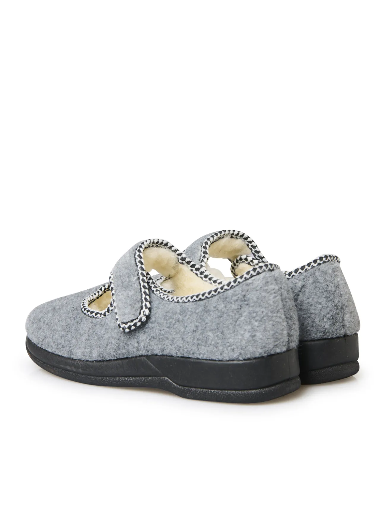 Pantoufles babies fourrées à scratch