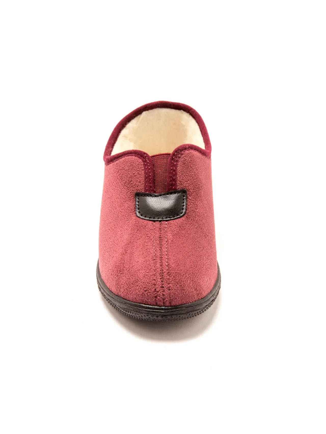 Pantoufles fourrées laine majoritaire