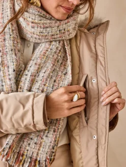 Parka longue intérieur matelassé