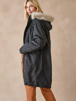 Parka longue intérieur matelassé