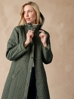 Parka longue matelassée déperlante