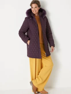 Parka matelassée courte en microfibre