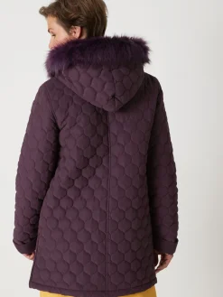 Parka matelassée courte en microfibre