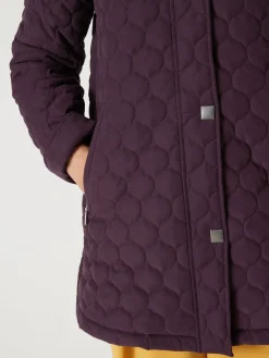 Parka matelassée courte en microfibre