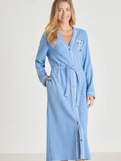 Peignoir en maille nid d'abeille