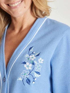 Peignoir en maille nid d'abeille