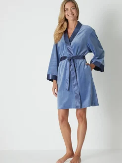 Peignoir kimono court velours